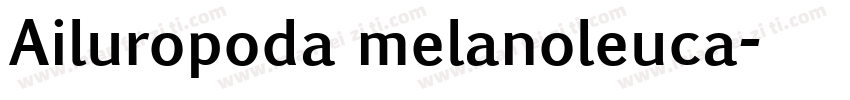 Ailuropoda melanoleuca字体转换